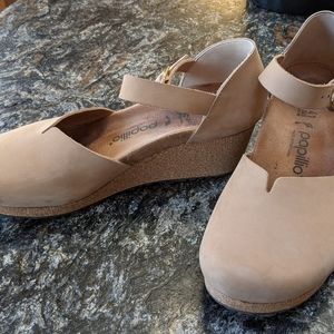 Birkenstock Papillio Mary 41/10.5 sand suede